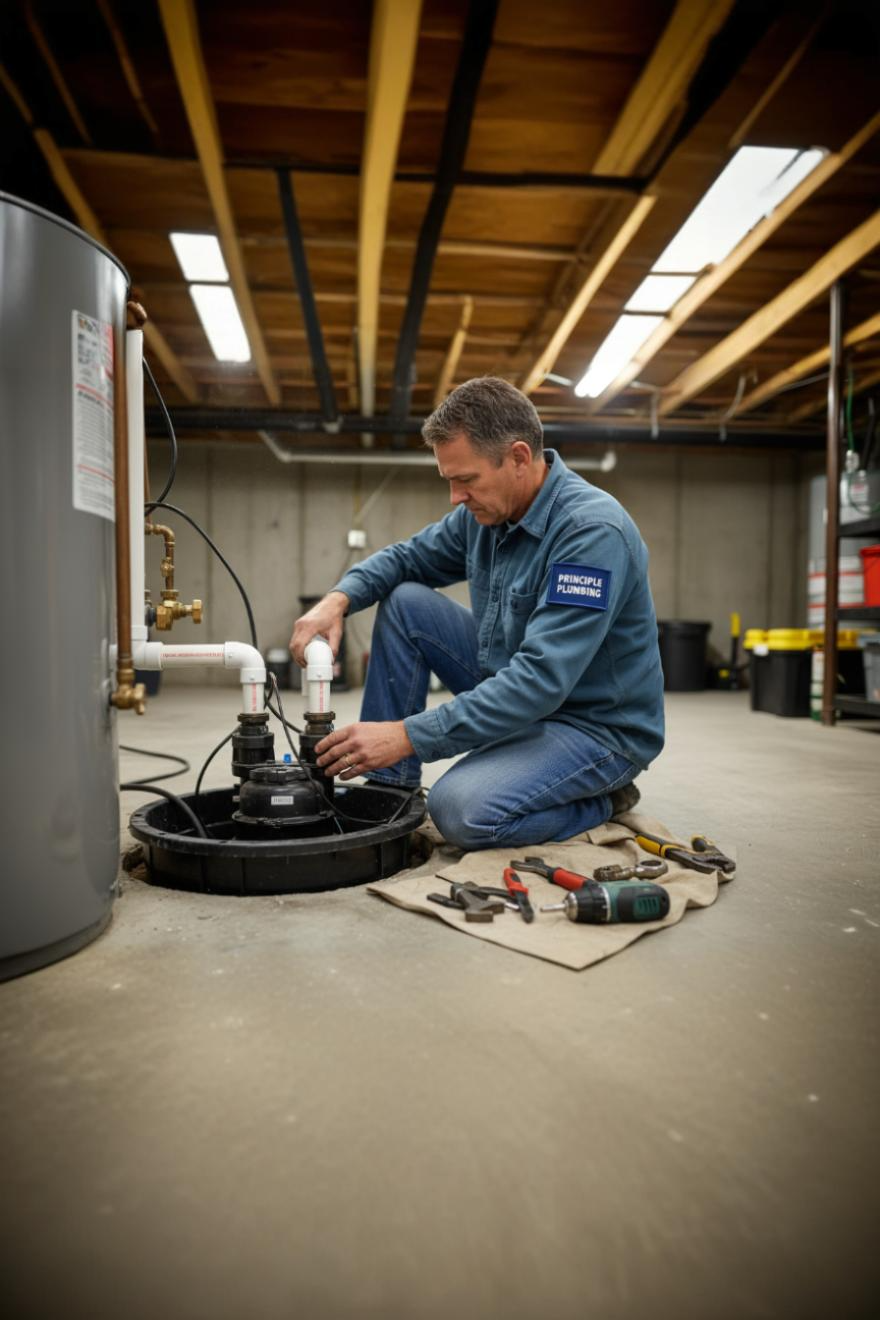 Professional sump pump installation and service